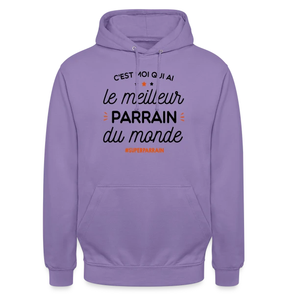 Le Meilleur Parrain du Monde ! sur Sweat-shirt à capuche unisexe