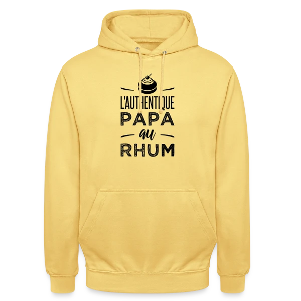 L'Authentique Papa au Rhum sur Sweat-shirt à capuche unisexe