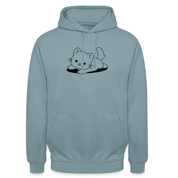 Chaton Mignon Joueur sur Sweat-shirt à capuche unisexe