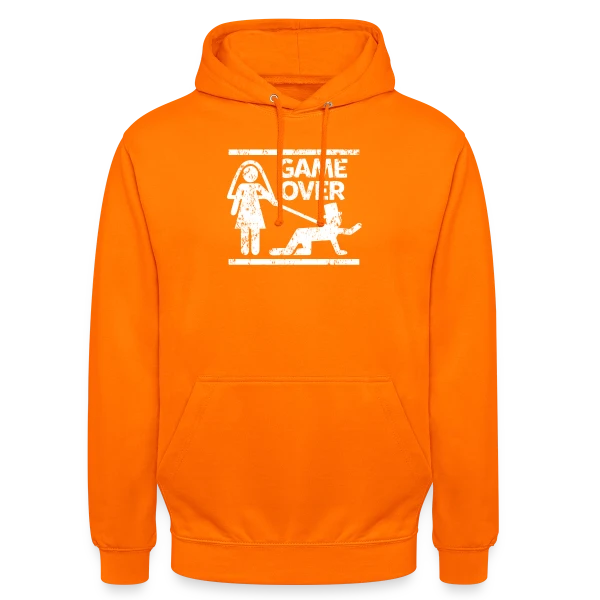 Mariage Game Over Humour sur Sweat-shirt à capuche unisexe