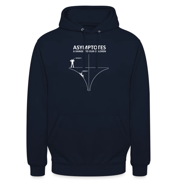 Asymptotes - Danger pour les Enfants! Prof de Maths Nerd sur Sweat-shirt à capuche unisexe