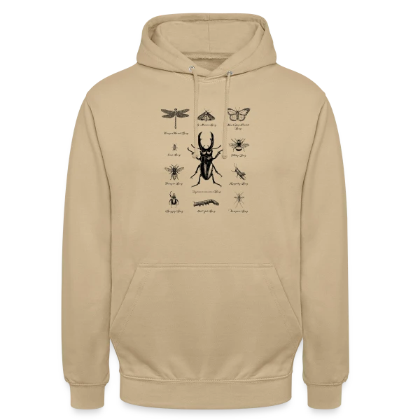 Bestiaire Insectes Humour Vintage sur Sweat-shirt à capuche unisexe