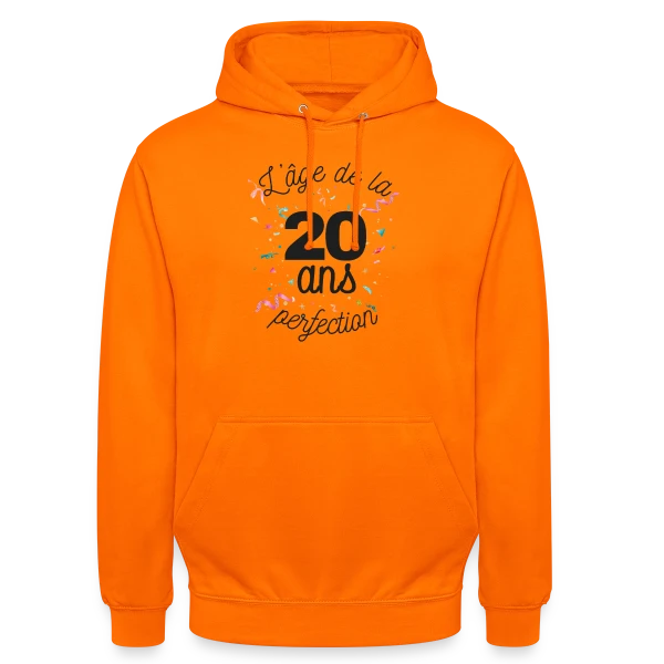 20 Ans : L'Âge de la Perfection sur Sweat-shirt à capuche unisexe