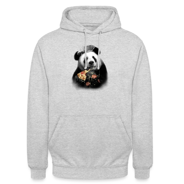 Panda Pizza : La Pause Gourmande sur Sweat-shirt à capuche unisexe