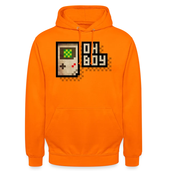 Console Rétro-Gaming Oh Boy ! - Pixel Art 90s sur Sweat-shirt à capuche unisexe