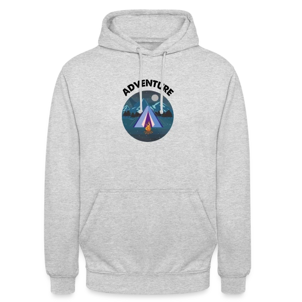 Nuit d'Aventure en Montagne sur Sweat-shirt à capuche unisexe