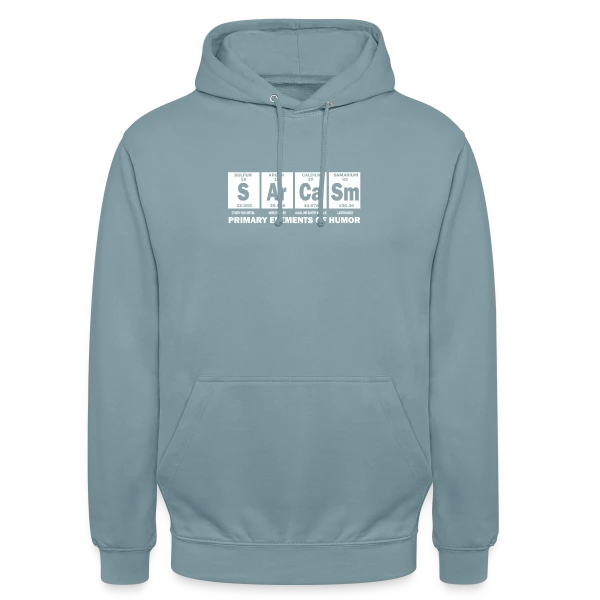 Sarcasme Éléments Humour sur Sweat-shirt à capuche unisexe