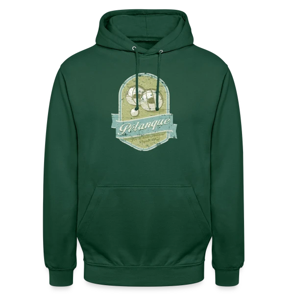 Pétanque Rétro Chic sur Sweat-shirt à capuche unisexe