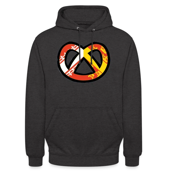 Humour Logo Bretzel Alsace sur Sweat-shirt à capuche unisexe