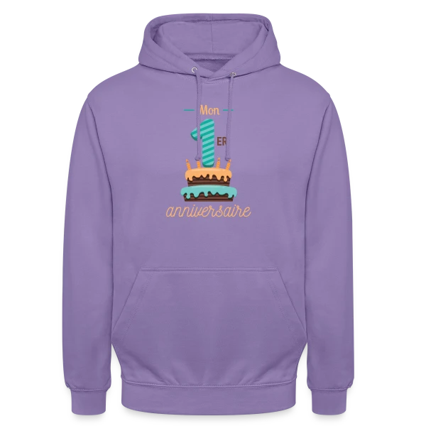 Mon Premier Anniversaire Garçon sur Sweat-shirt à capuche unisexe
