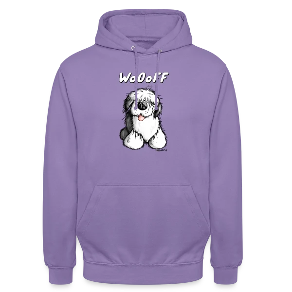 Woooff le Bobtail Rigolo sur Sweat-shirt à capuche unisexe