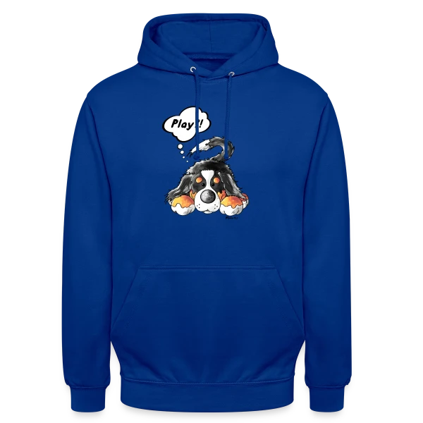 Chien de Montagne Bernois Joueur sur Sweat-shirt à capuche unisexe