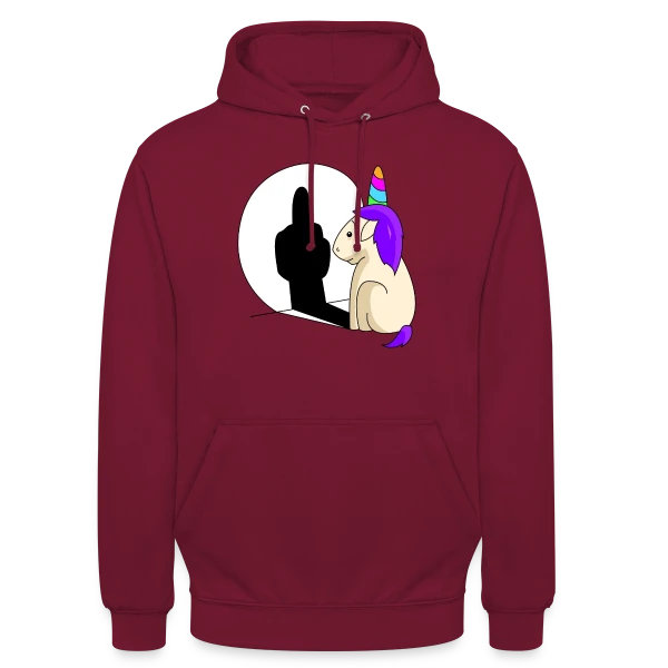 Licorne Impertinente Ombre sur Sweat-shirt à capuche unisexe