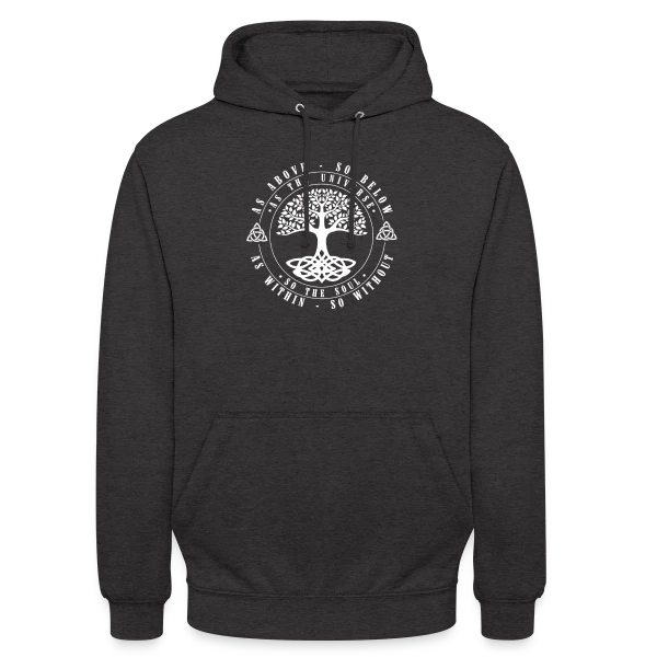 Arbre de Vie Celtique : Vie et Mort sur Sweat-shirt à capuche unisexe
