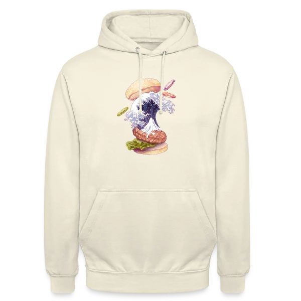 La Vague Gourmande de Kanagawa sur Sweat-shirt à capuche unisexe