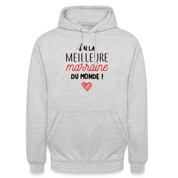 Ma Marraine, la Meilleure du Monde sur Sweat-shirt à capuche unisexe