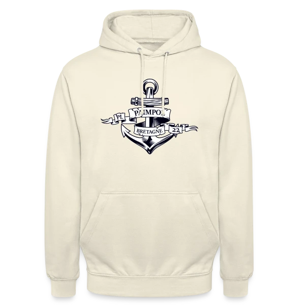 Paimpol PL 22 Bretagne | T-Shirt Marin Authentique sur Sweat-shirt à capuche unisexe