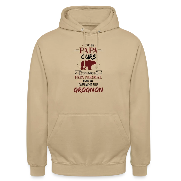 Papa Ours Grognon sur Sweat-shirt à capuche unisexe