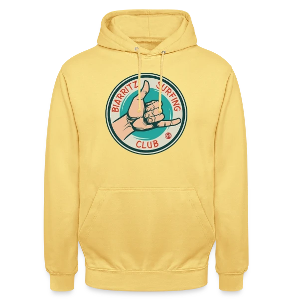 Biarritz Surfing Club | T-Shirt Onde & Style Basque sur Sweat-shirt à capuche unisexe