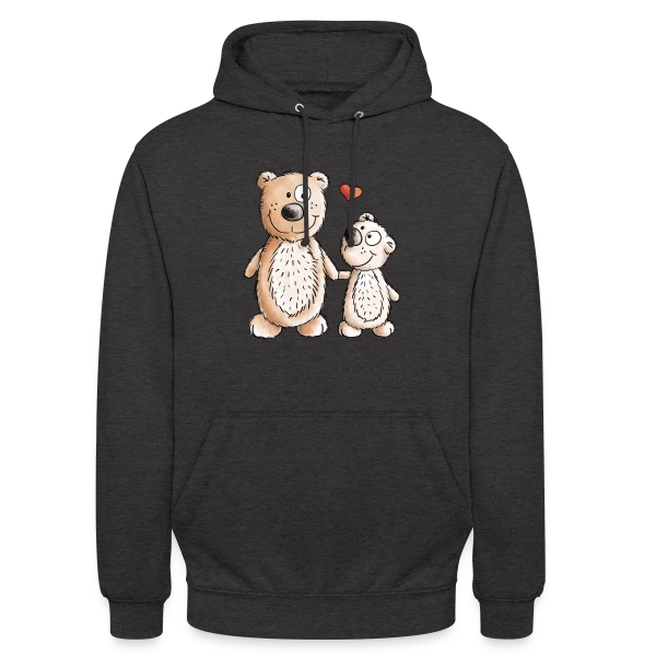 Amour Oursons Câlins sur Sweat-shirt à capuche unisexe