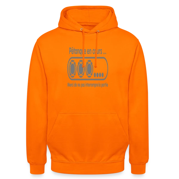 Pétanque en Cours : Ne Dérangez Pas ! sur Sweat-shirt à capuche unisexe
