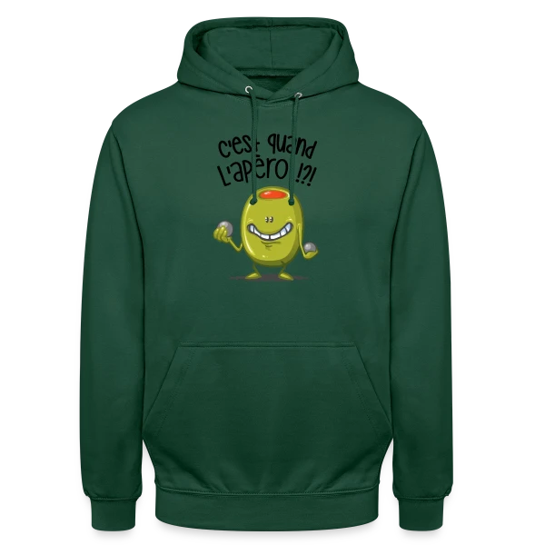 L'Apéro, c'est quand ? sur Sweat-shirt à capuche unisexe