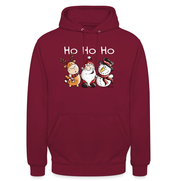 Ho Ho Ho Père Noël et ses Amis - Fête de Noël sur Sweat-shirt à capuche unisexe