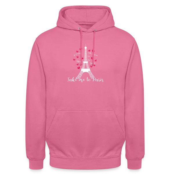 Pluie de Cœurs Rouges sur Sweat-shirt à capuche unisexe
