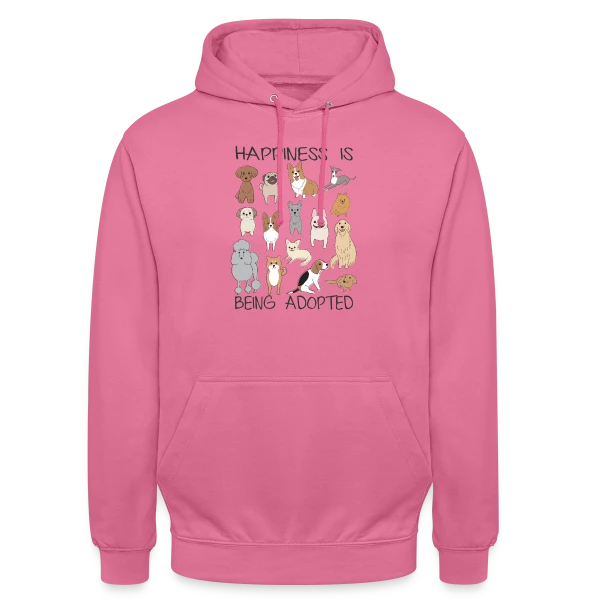 Chiens Adorables Adoption sur Sweat-shirt à capuche unisexe