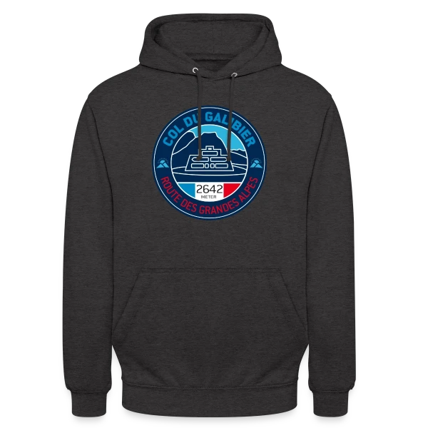 Col du Galibier - Le Sommet Mythique sur Sweat-shirt à capuche unisexe