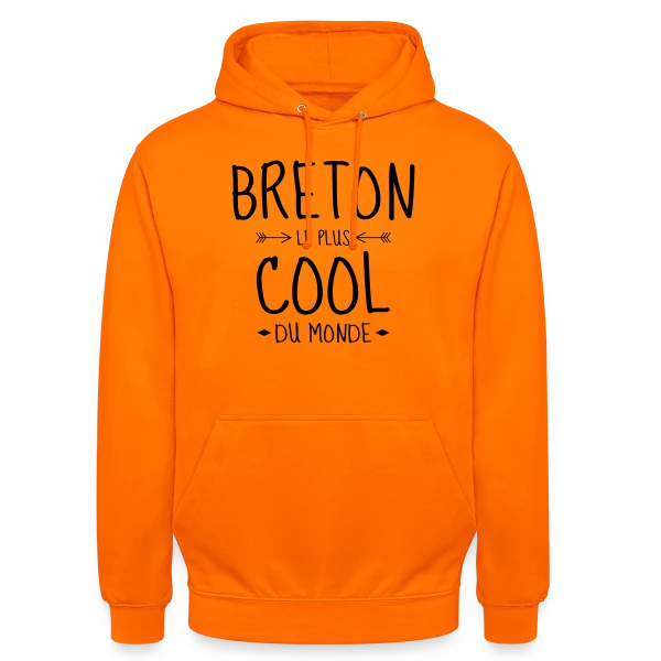 Breton le Plus Cool du Monde sur Sweat-shirt à capuche unisexe