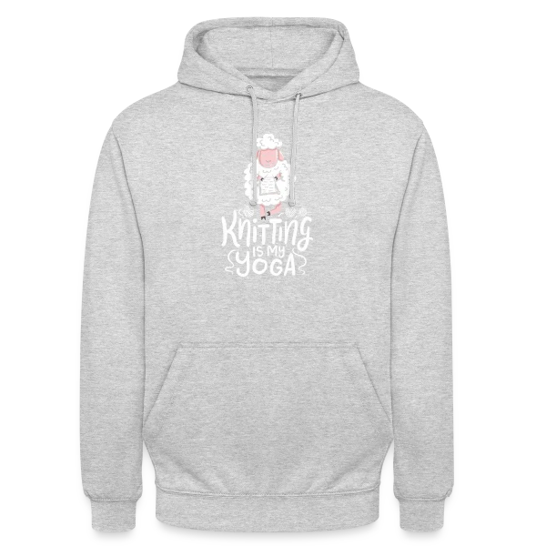 Tricot & Yoga: Knitting Is My Yoga sur Sweat-shirt à capuche unisexe