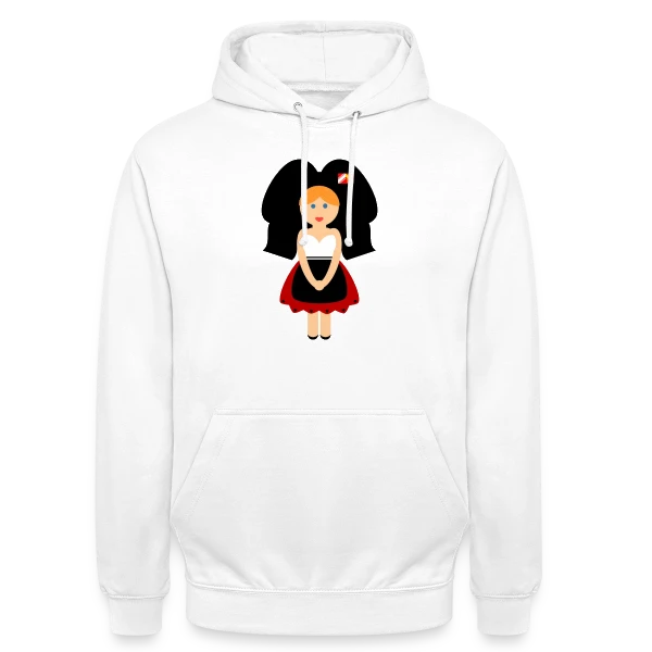 Petite Alsacienne Mignonne sur Sweat-shirt à capuche unisexe