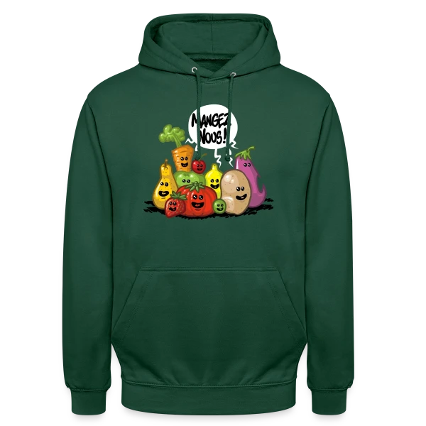 Fruits et Légumes Frais sur Sweat-shirt à capuche unisexe