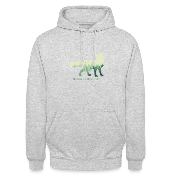 Renard Forêt Mystique sur Sweat-shirt à capuche unisexe