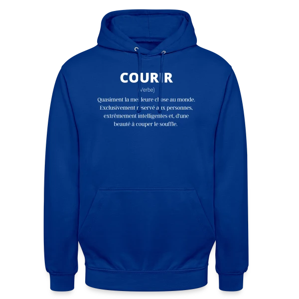 Courir Définition : Run, Running, Sport & Humour sur Sweat-shirt à capuche unisexe