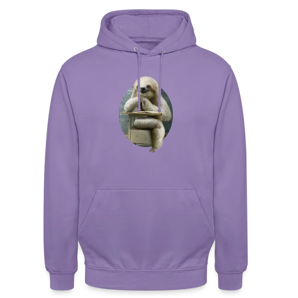 Paresseux Studieux en Classe sur Sweat-shirt à capuche unisexe