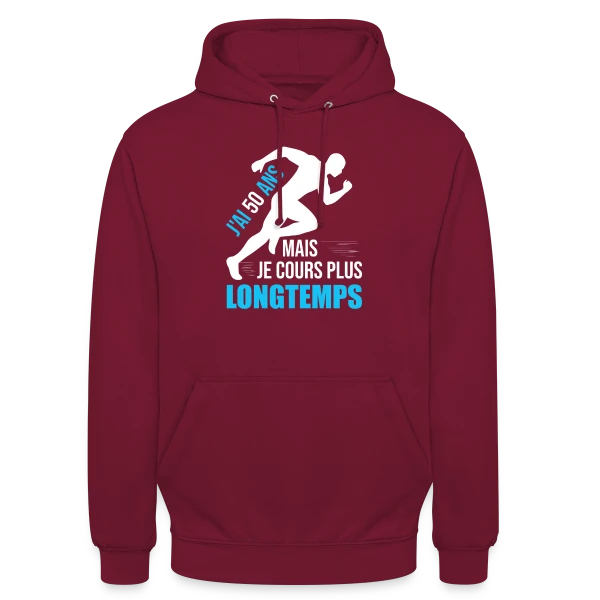 Coureur 50 Ans - Running Papa Papi Toujours en Forme sur Sweat-shirt à capuche unisexe