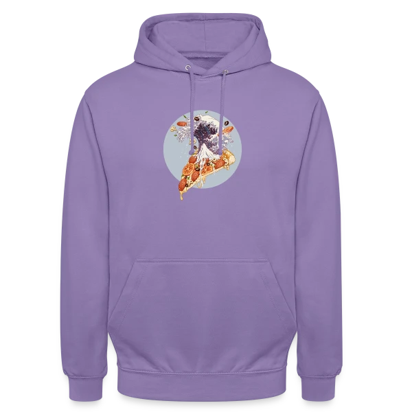 La Grande Vague de Pizza Kanagawa sur Sweat-shirt à capuche unisexe
