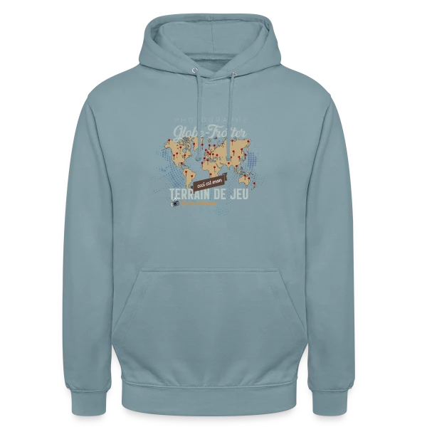 Photographe Globe-Trotter sur Sweat-shirt à capuche unisexe