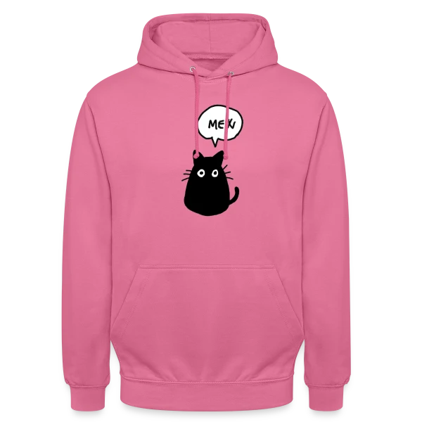 Chat Mew sur Sweat-shirt à capuche unisexe