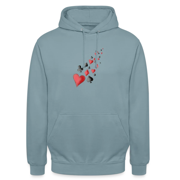 Envolée de Cartes à Jouer sur Sweat-shirt à capuche unisexe