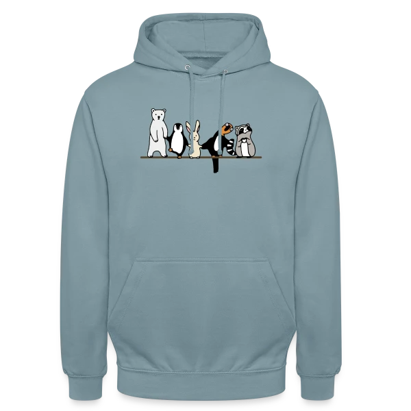Animaux Mignons Amis sur Sweat-shirt à capuche unisexe