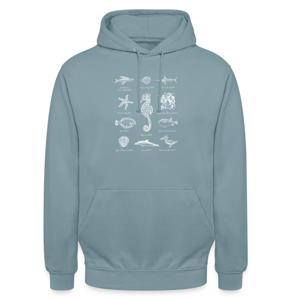 Créatures Marines Océan sur Sweat-shirt à capuche unisexe