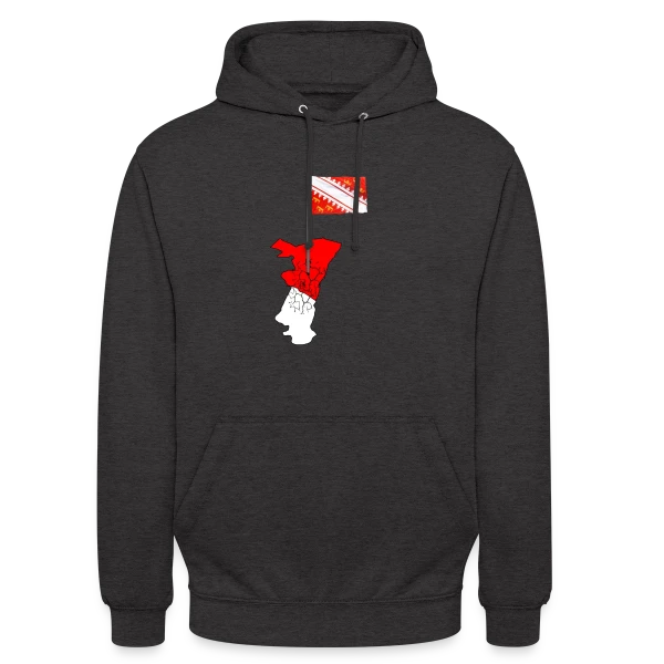 Drapeau Alsace Emblème Régional sur Sweat-shirt à capuche unisexe