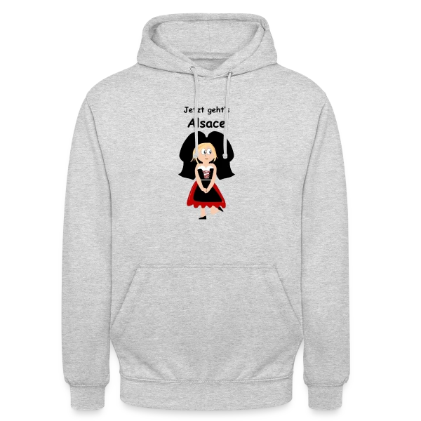 Alsacienne Traditionnelle Joyeuse sur Sweat-shirt à capuche unisexe
