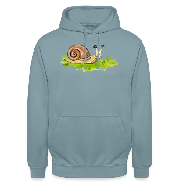 Escargot Rigolo Cils Fous sur Sweat-shirt à capuche unisexe