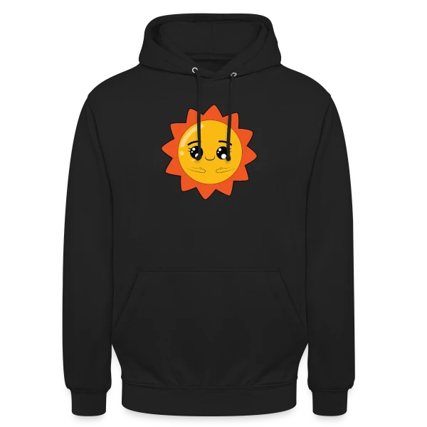 Rayon de Soleil Éclatant sur Sweat-shirt à capuche unisexe