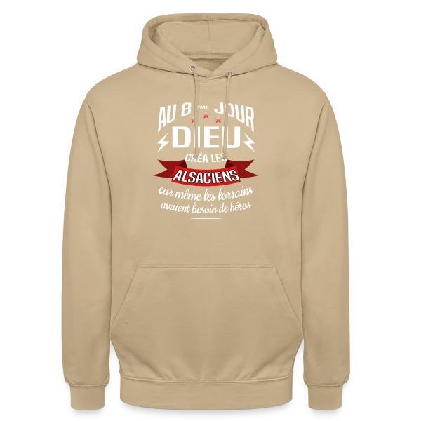 Fierté Alsacienne Étoilée sur Sweat-shirt à capuche unisexe