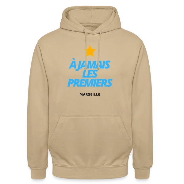 OM À Jamais Les Premiers (Bleu) sur Sweat-shirt à capuche unisexe